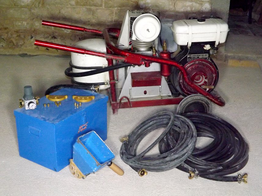 Compresseur de chantier thermique avec sablon