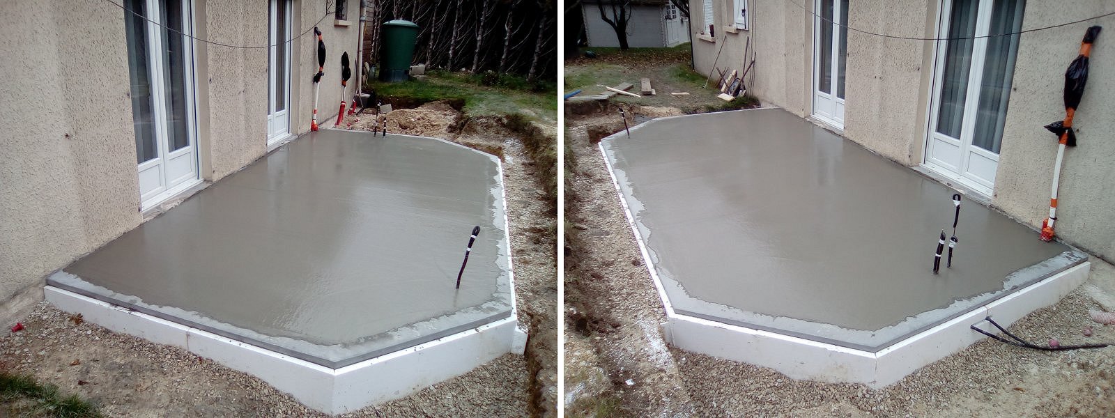 Terrasse pour véranda (Gros oeuvre)